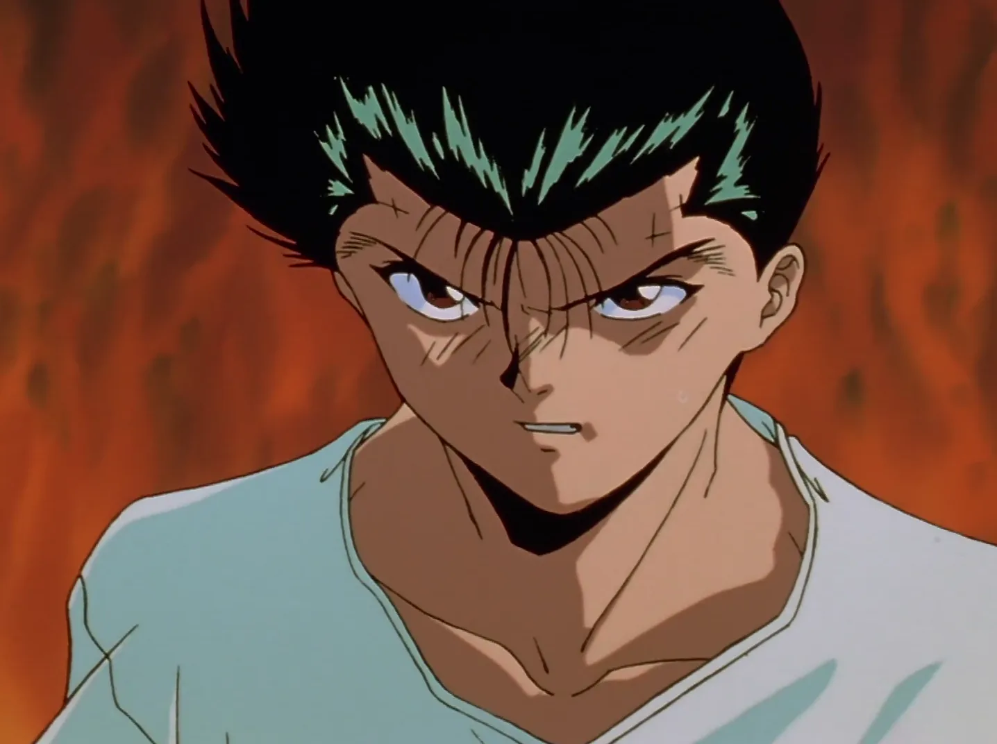 Yusuke encarando